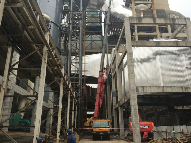 陽(yáng)邏電廠煙道保溫